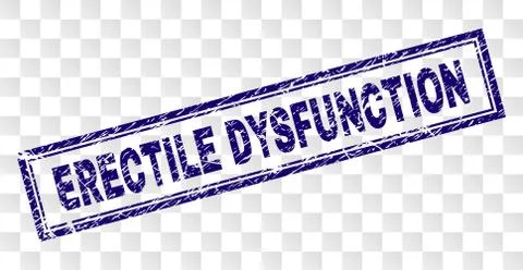 Grunge ERECTILE DYSFUNCTION Rectangle Stamp Stock Illustration