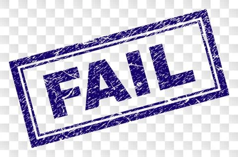 Grunge FAIL Rectangle Stamp Illustrazione stock