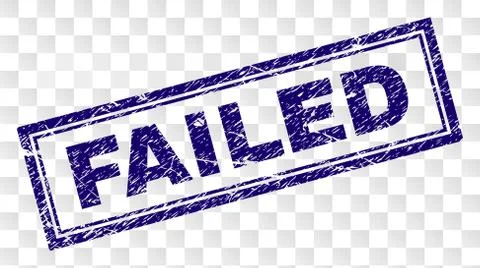 Grunge FAILED Rectangle Stamp Illustrazione stock