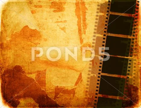 Grunge film frame effect Stock Photos