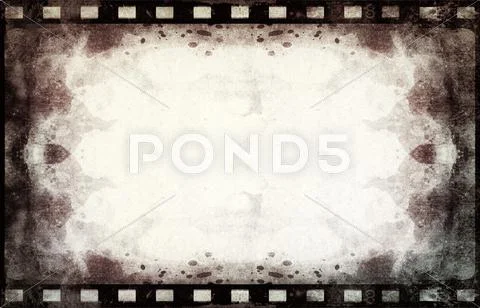 Grunge film frame with space for text or image Stock Illustration