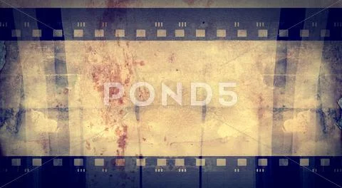 Grunge film frame with space for text or image Stock Illustration