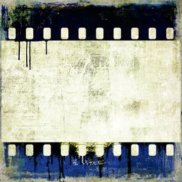 Grunge film strip frame Stock Illustration