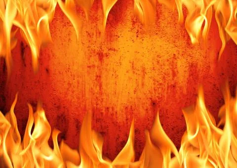 Grunge fire wall background Foto stock