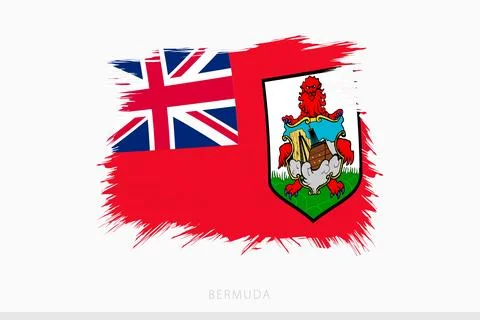 Grunge flag of Bermuda, vector abstract grunge brushed flag of Bermuda. Stock Illustration