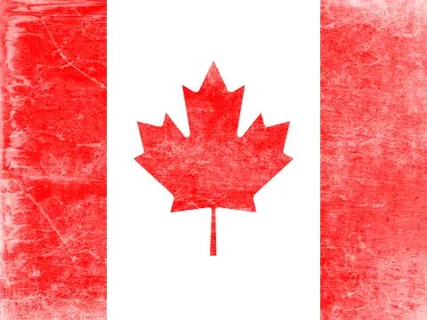 Grunge flag of Canada. Stock-Illustration