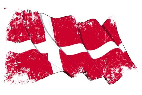 Grunge Flag of Denmark Stock Illustration