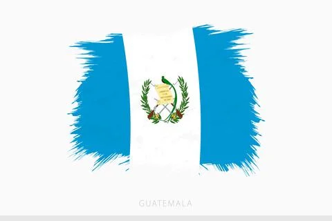 Grunge flag of Guatemala, vector abstract grunge brushed flag of Guatemala. Stock Illustration