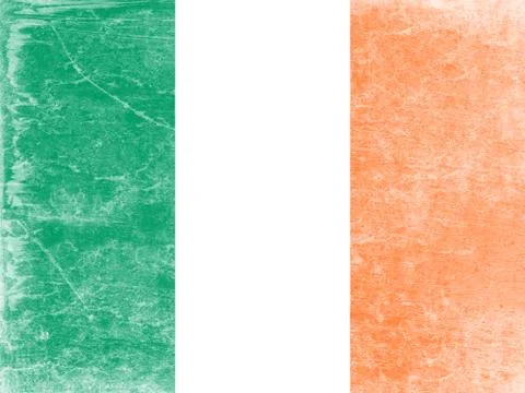 Grunge flag of Ireland. Stock Illustration