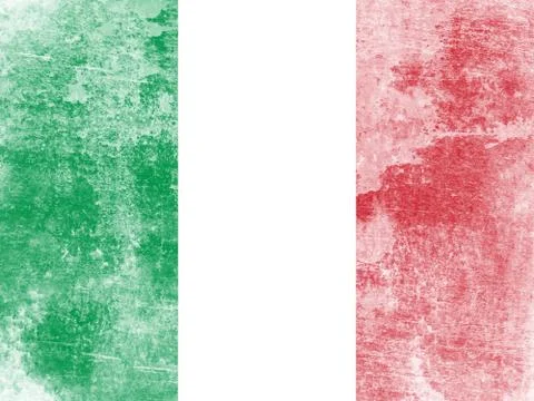 Grunge flag of Italy. Illustrazione stock