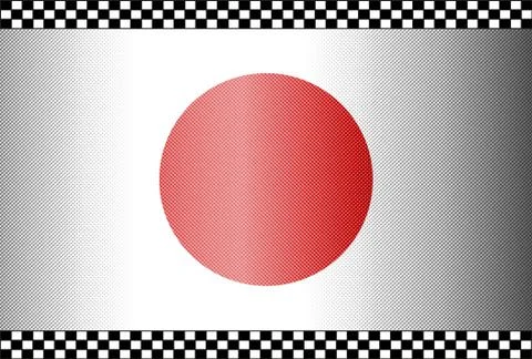 Grunge flag japan Illustrazione stock