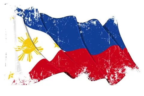 Grunge Flag of Philippines Stock Illustration