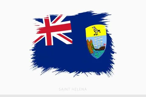 Grunge flag of Saint Helena, vector abstract grunge brushed flag of Saint H.. Stock-Illustration