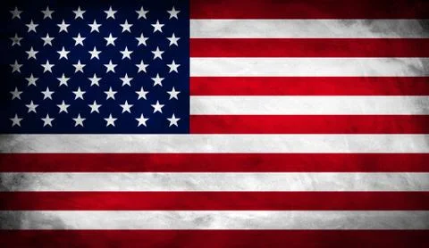 Grunge flag of the United States of America Stock Illustration
