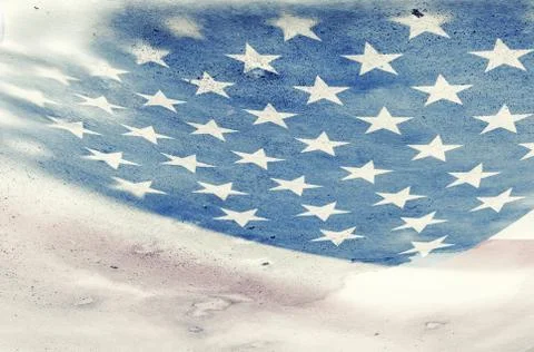 Grunge flag of usa Stock Illustration