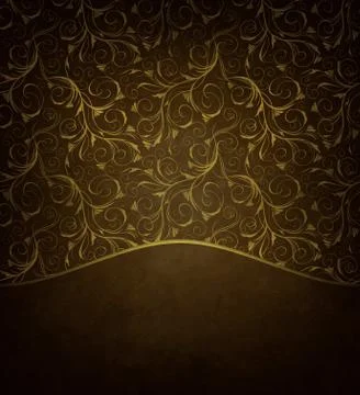 Grunge floral background Stock Illustration