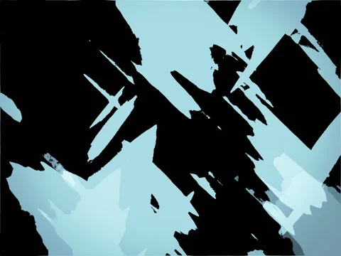 Grunge Flowing Paint Spots Motion Loop Blue Abstract Background Stock Footage 80316395