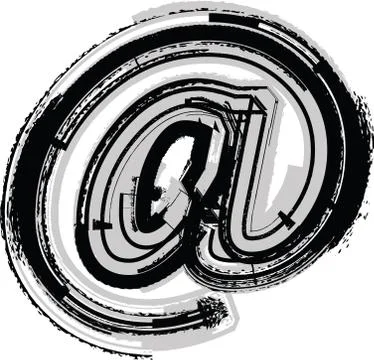 Grunge font Stock-Illustration