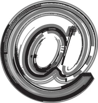 Grunge font symbol Stock-Illustration