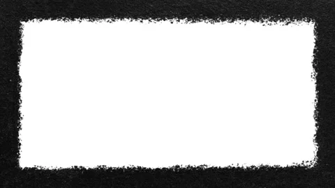 Grunge frame animation, hand drawn border on a white background Stock Footage 137604389