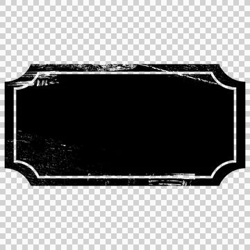 Grunge frame badge Stock Illustration