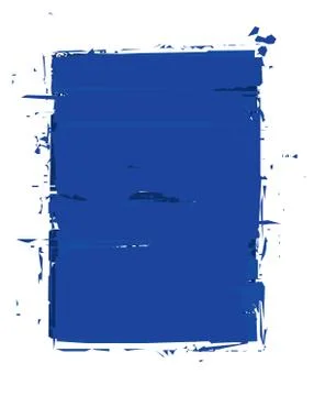 Grunge Frame - Blue Stock Illustration