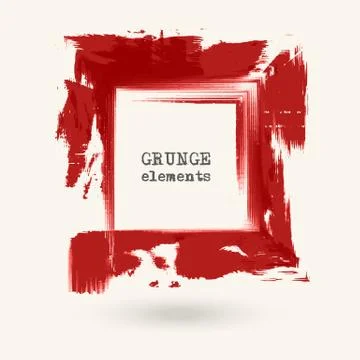 Grunge frame. Grunge background.Abstract vector template. Stock Illustration
