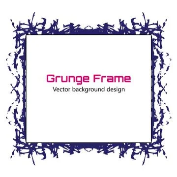 Grunge frame. Grunge paint Vector template. Eps10 Stock Illustration