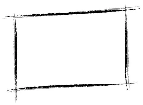 Grunge frame isolated on white background Stock Illustration