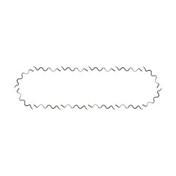 Grunge frame rectangle wave outline elongated texture element border shape .. Stock Illustration