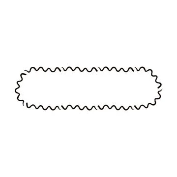 Grunge frame rectangle wave outline elongated texture element border shape .. Stock Illustration