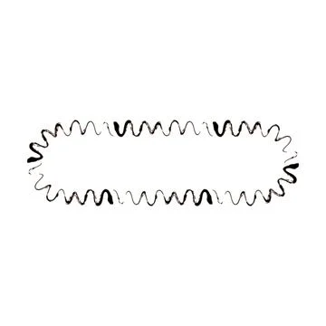 Grunge frame rectangle wave outline elongated texture element border shape .. Stock Illustration