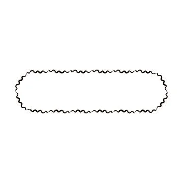 Grunge frame rectangle wave outline elongated texture element border shape .. Stock Illustration