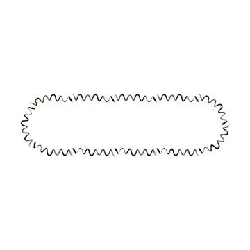 Grunge frame rectangle wave outline elongated texture element border shape .. Stock Illustration