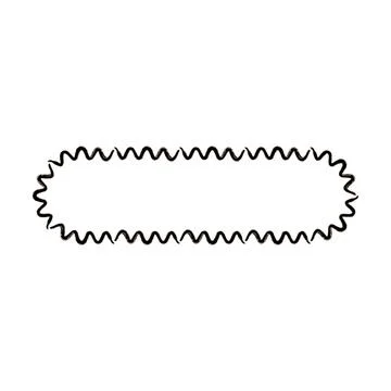 Grunge frame rectangle wave outline elongated texture element border shape .. Stock Illustration