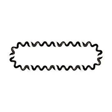 Grunge frame rectangle wave outline elongated texture element border shape .. Stock Illustration