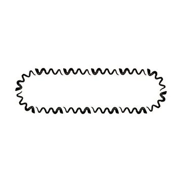 Grunge frame rectangle wave outline elongated texture element border shape .. Stock Illustration