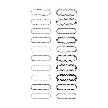 Grunge frame rectangle wave outline elongated texture element border shape .. 스톡 일러스트