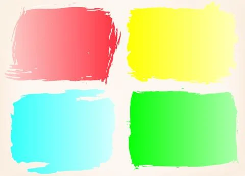 Grunge frame set.Color grunge background.Vector design template Illustrazione stock