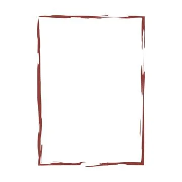 Grunge frame shape icon, vertical rectangle decorative vintage border doodle 스톡 일러스트