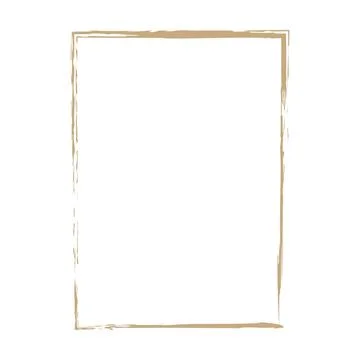 Grunge frame shape icon, vertical rectangle decorative vintage border doodle 스톡 일러스트