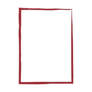 Grunge frame shape icon, vertical rectangle decorative vintage border doodle Stock Illustration