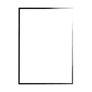 Grunge frame shape icon, vertical rectangle decorative vintage border doodl.. イラスト素材