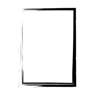 Grunge frame shape icon, vertical rectangle decorative vintage border doodl.. 스톡 일러스트