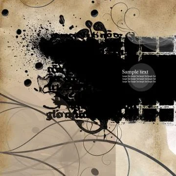 Grunge frame for your projects Stock Illustration