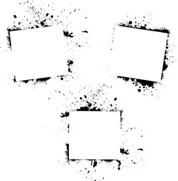 Grunge frames vector image Stock Illustration