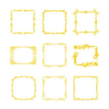 Grunge frames vector set Stock Illustration