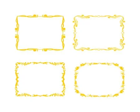 Grunge frames vector set Stock Illustration