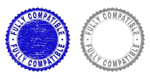 Grunge FULLY COMPATIBLE Scratched Watermarks Stock Illustration