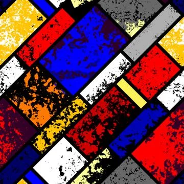 Grunge geimetric pattern. Stock Illustration